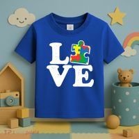 Autism Love Puzzle Piece Toddler T-Shirt thumb 3