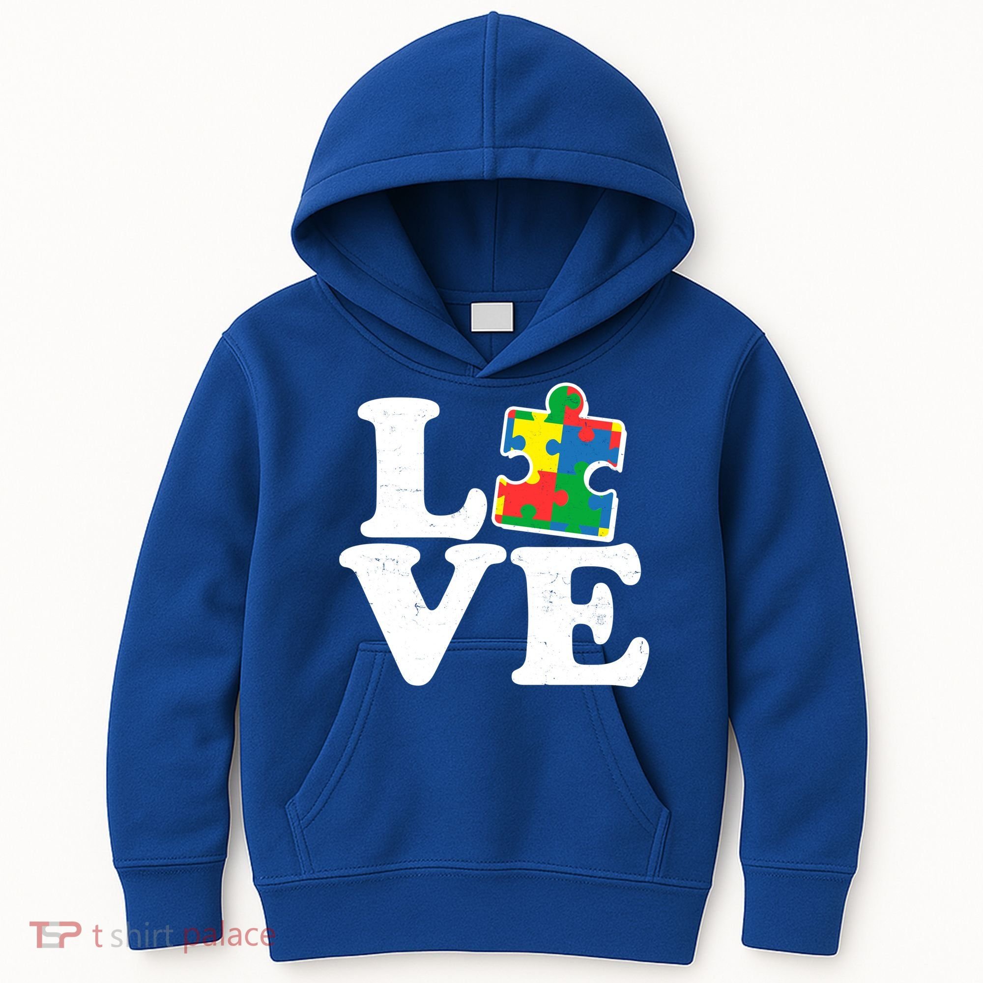 Autism Love Puzzle Piece Kids Hoodie