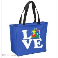 Autism Love Puzzle Piece Tote Bag thumb 2