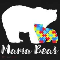 Autism Mama Bear Doggie Tank thumb 4