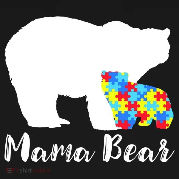 Autism Mama Bear Doggie Tank