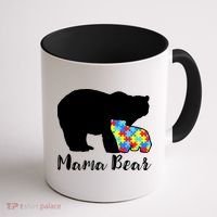 Autism Mama Bear Coffee Mug thumb 1