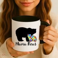 Autism Mama Bear Coffee Mug thumb 3