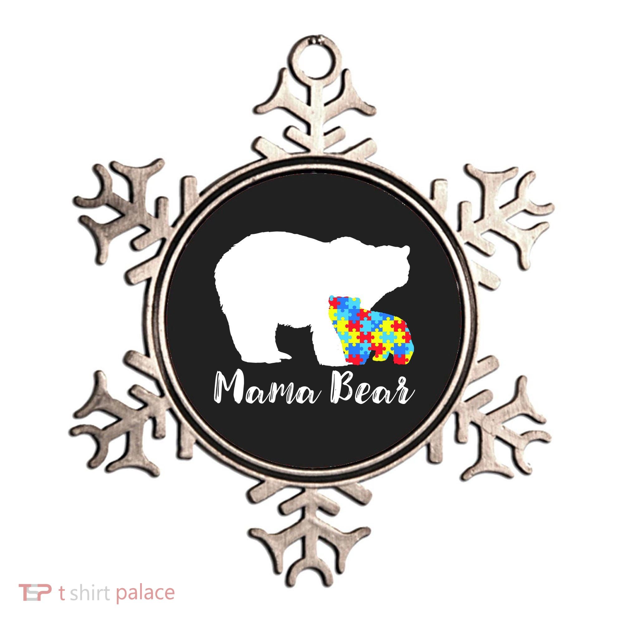 Autism Mama Bear Ornament