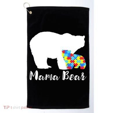 Autism Mama Bear Golf Towel