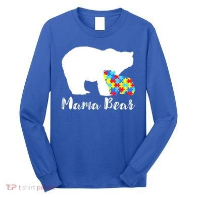 Autism Mama Bear Long Sleeve Shirt