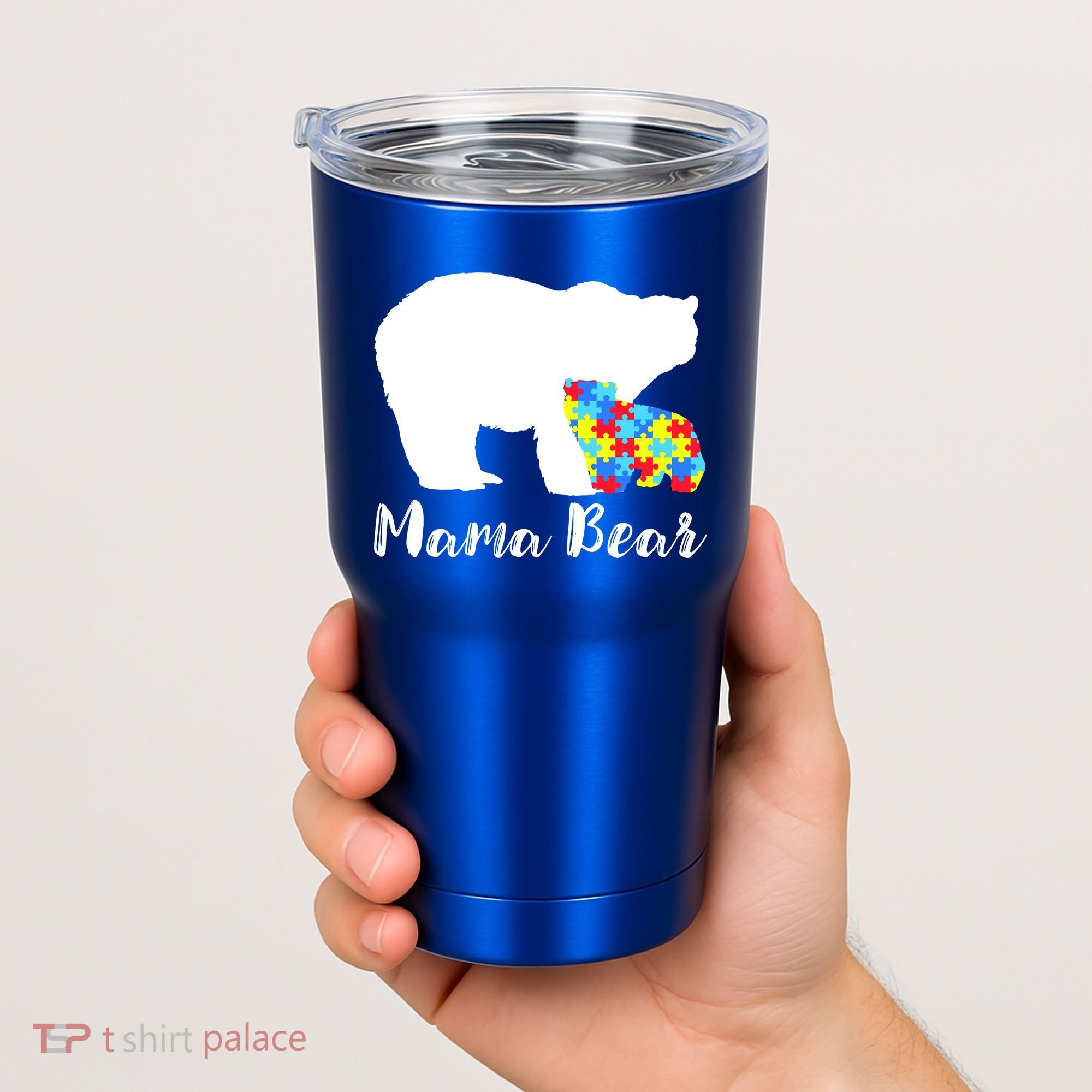 Autism Mama Bear Tumbler