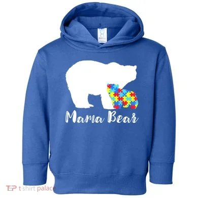 Autism Mama Bear Toddler Hoodie