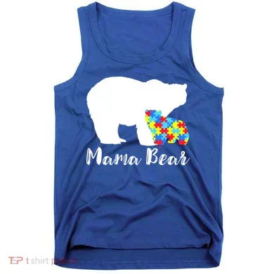 Autism Mama Bear Tank Top
