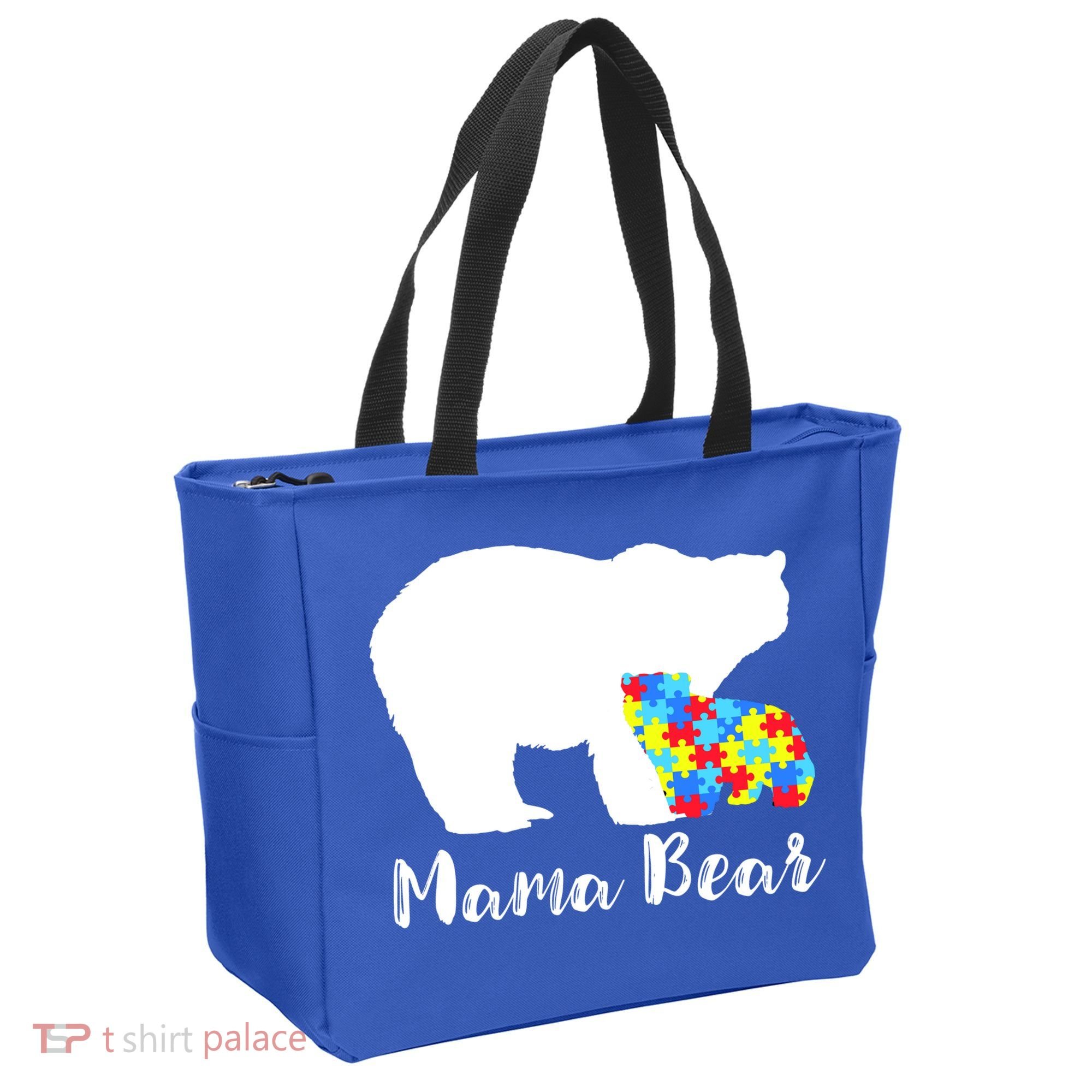 Autism Mama Bear Tote Bag