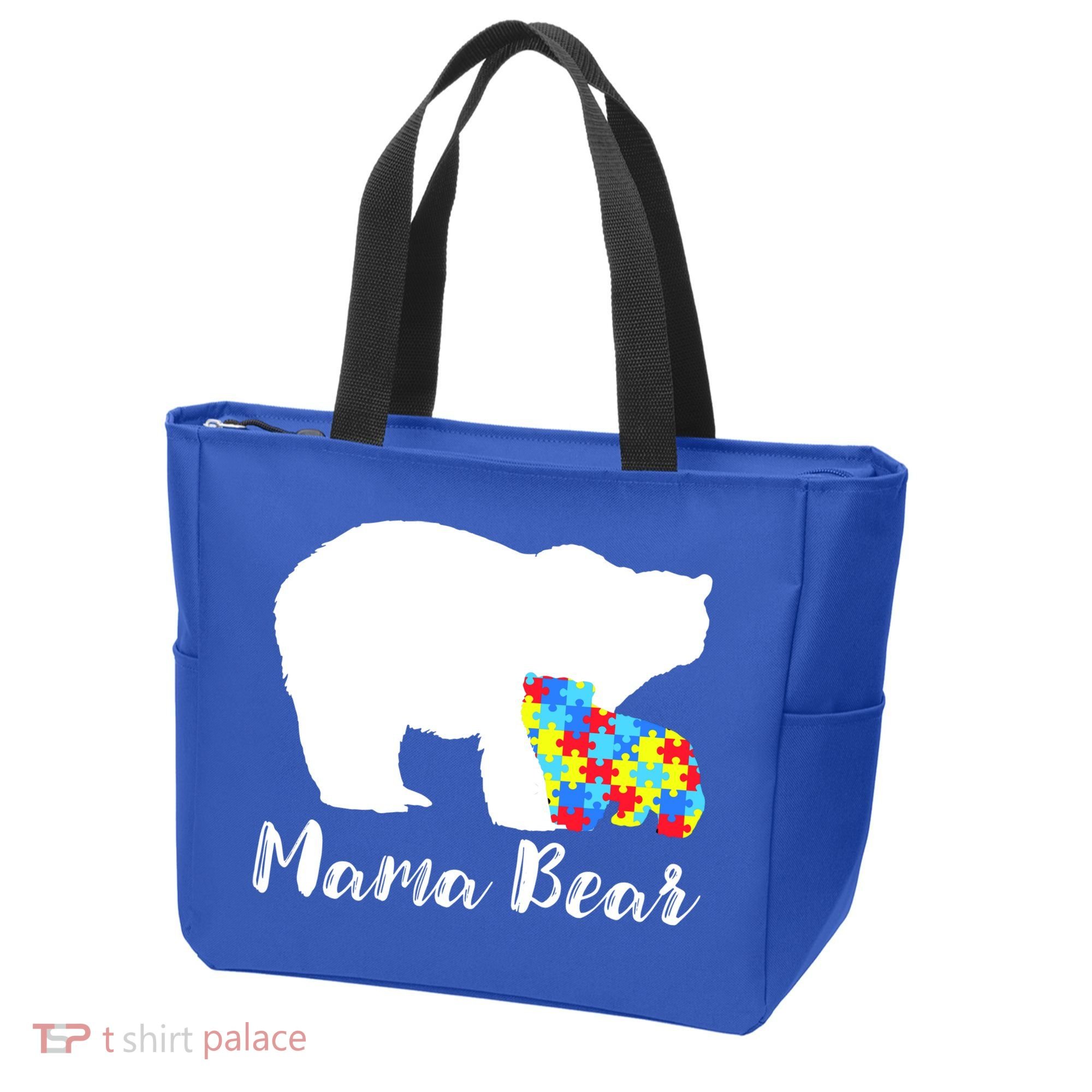 Autism Mama Bear Tote Bag