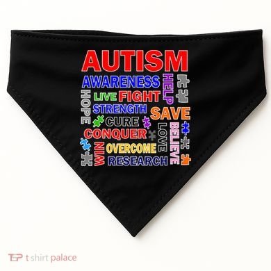 Autism Mashup USA-Made Doggie Bandana