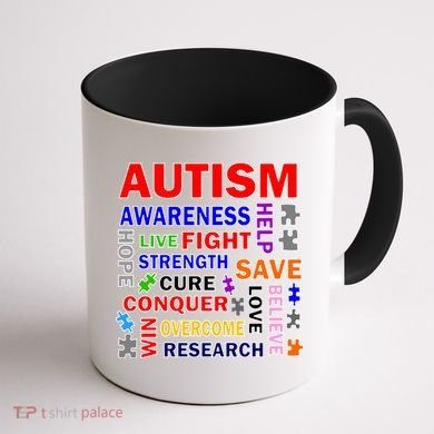 Autism Mashup Coffee Mug back