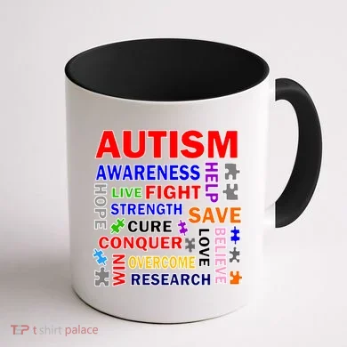 Autism Mashup Coffee Mug back