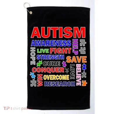 Autism Mashup Golf Towel