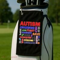 Autism Mashup Golf Towel thumb 2