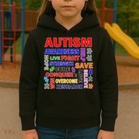 Autism Mashup Kids Hoodie thumb 3