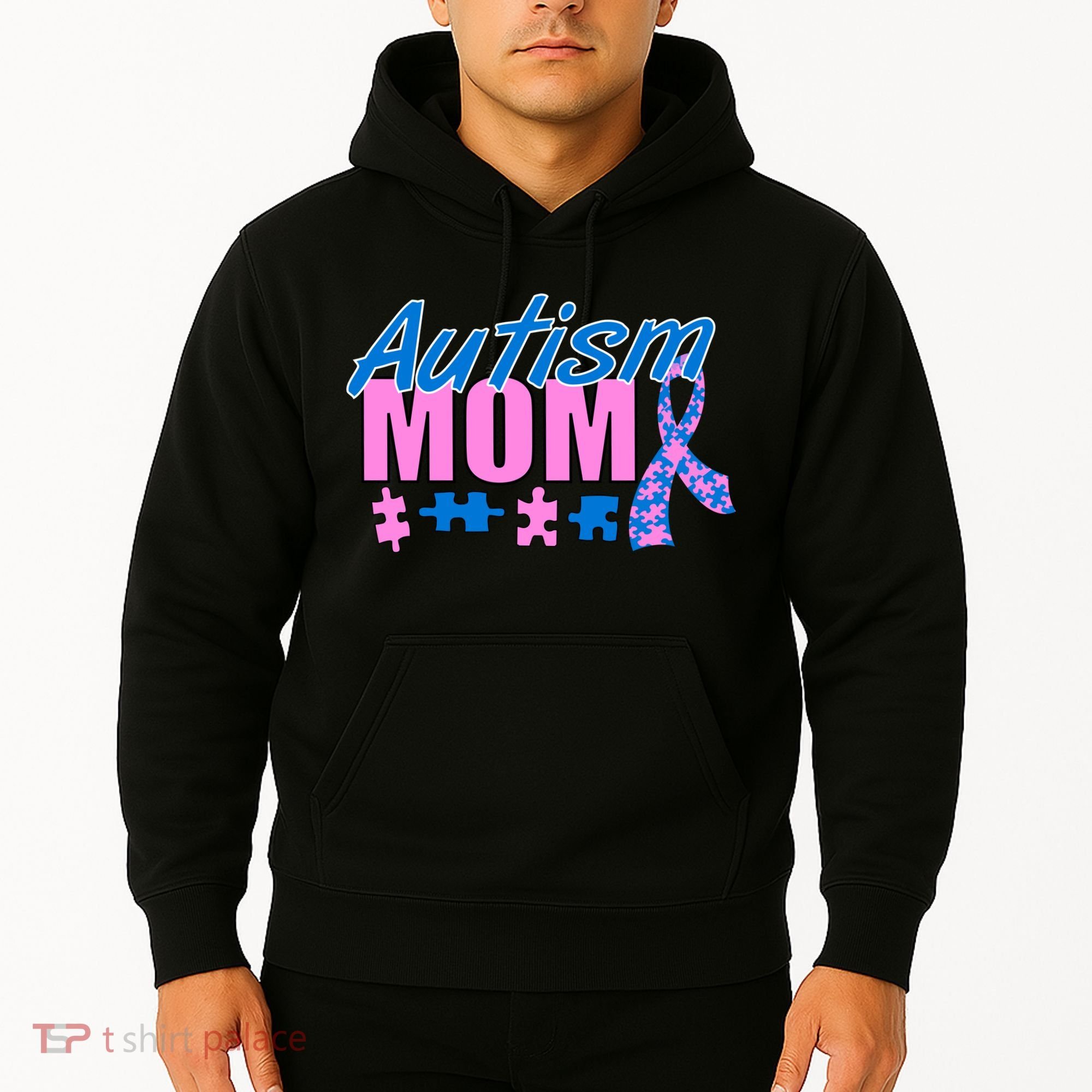 Autism Mom Awareness Ribbon Hoodie