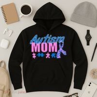 Autism Mom Awareness Ribbon Hoodie thumb 3