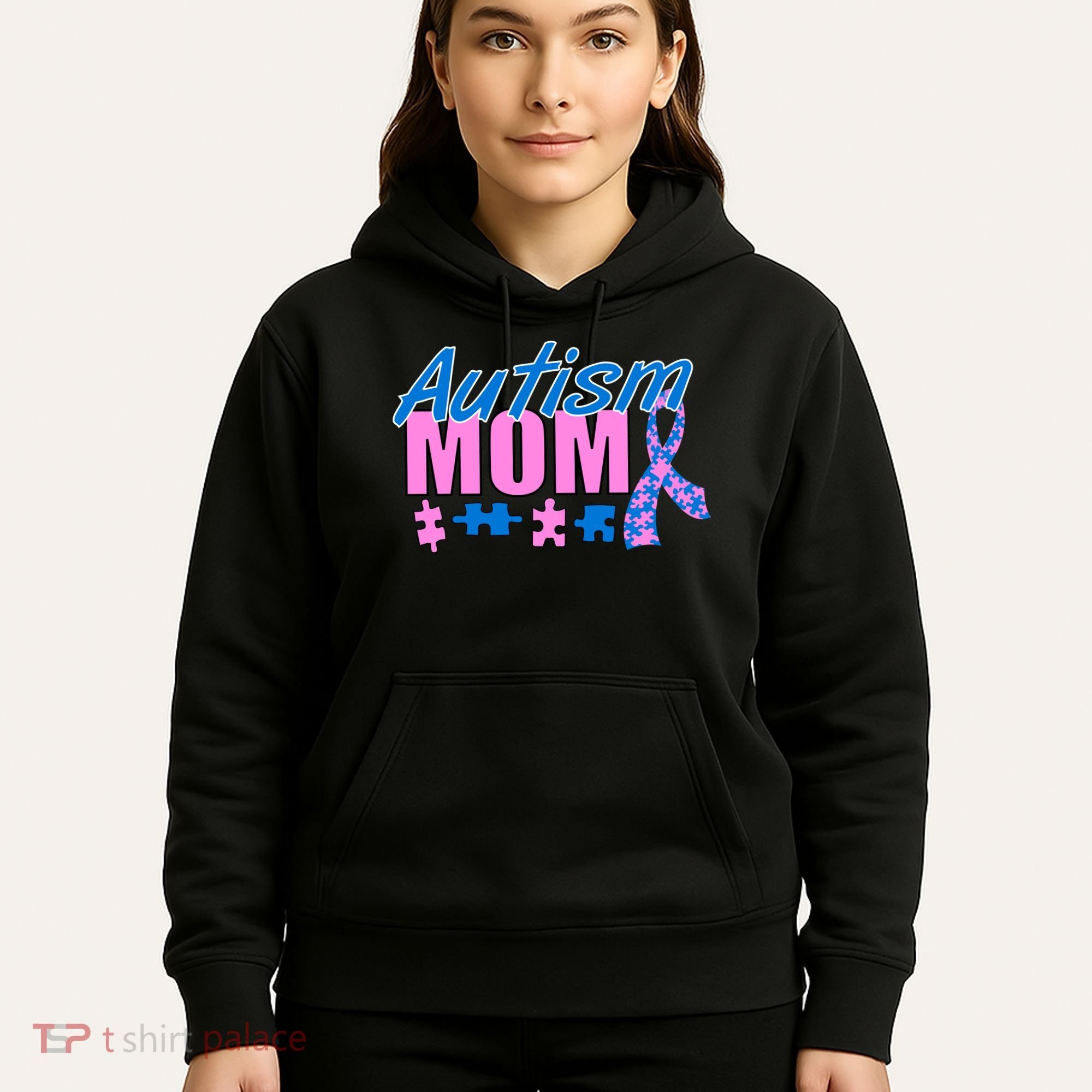 Autism Mom Awareness Ribbon Hoodie