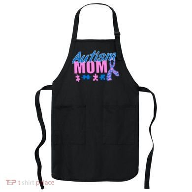 Autism Mom Awareness Ribbon Apron