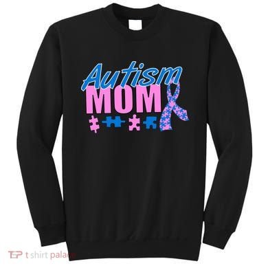 Autism Mom Awareness Ribbon Sweatshirt