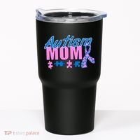 Autism Mom Awareness Ribbon Tumbler thumb 0