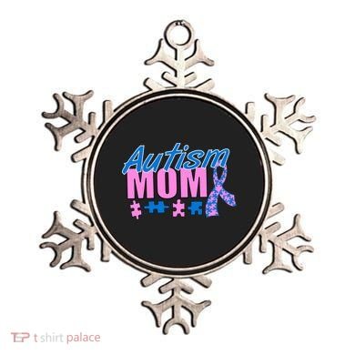 Autism Mom Awareness Ribbon Ornament
