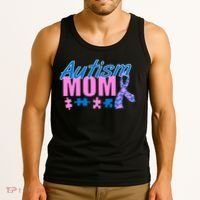 Autism Mom Awareness Ribbon Tank Top thumb 3