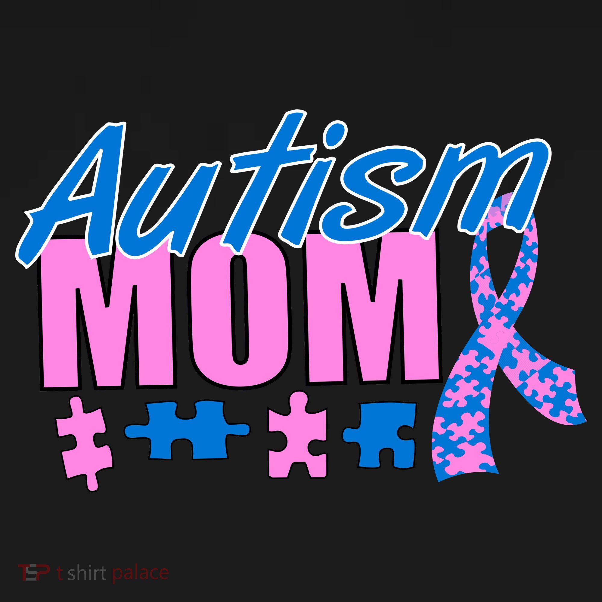 Autism Mom Awareness Ribbon Kids Hoodie
