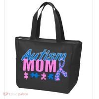 Autism Mom Awareness Ribbon Tote Bag thumb 3