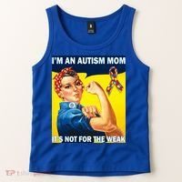 Autism Mom It's Not For The Weak Tank Top thumb 2