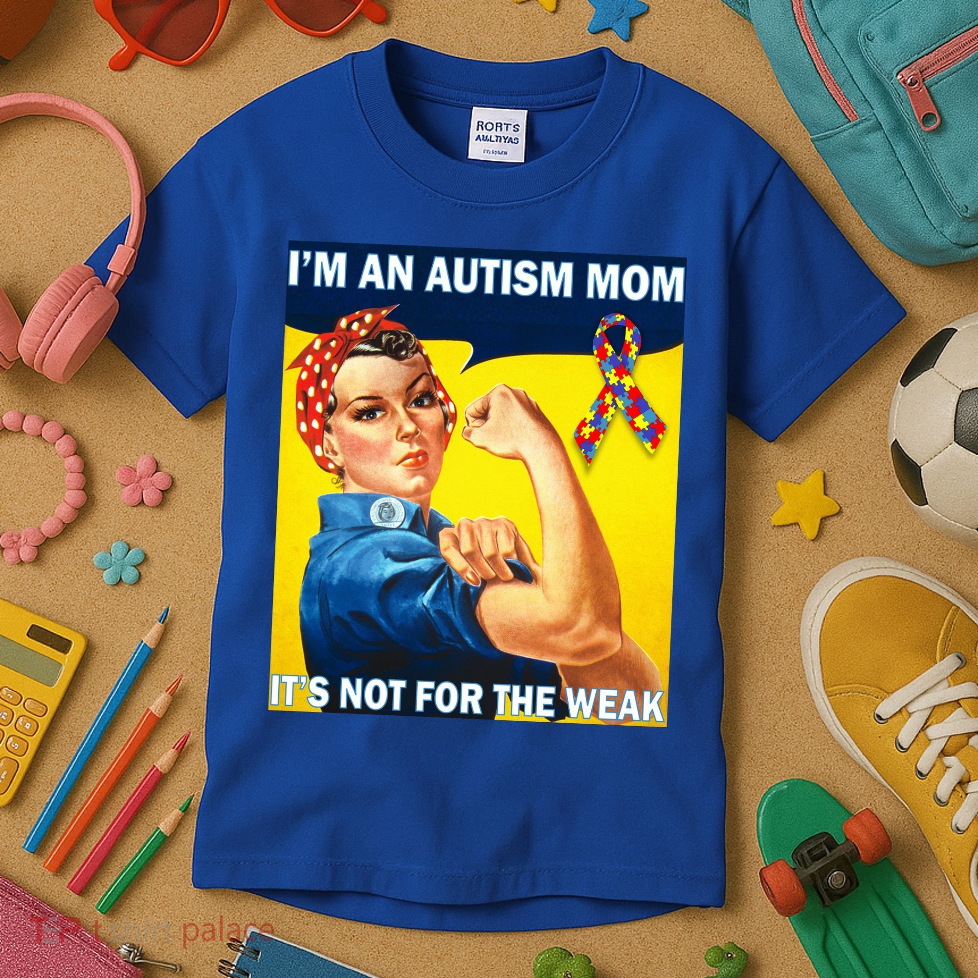 Autism Mom It's Not For The Weak Kids T-Shirt