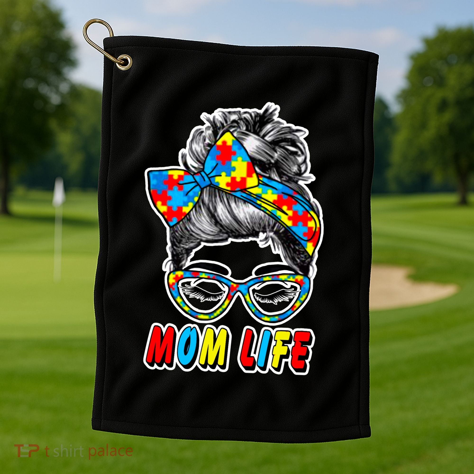 Autism Mom Life Golf Towel