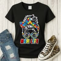 Autism Mom Life Women's T-Shirt thumb 3