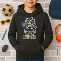 Autism Mom Life Kids Hoodie thumb 2