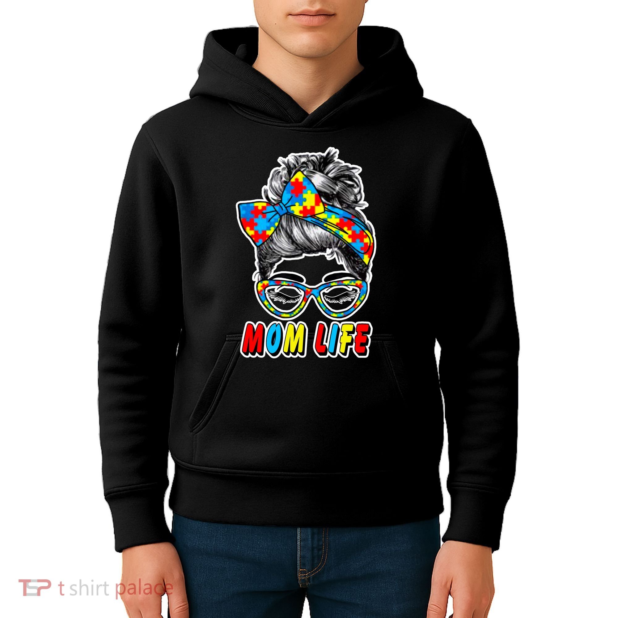 Autism Mom Life Kids Hoodie