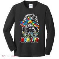 Autism Mom Life Kids Long Sleeve Shirt thumb 0