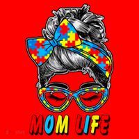Autism Mom Life Santa Hat thumb 1