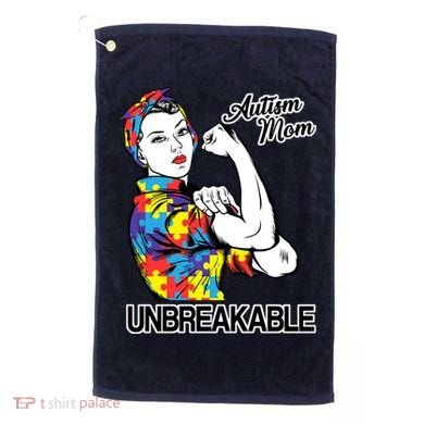 Autism Mom Unbreakable Golf Towel