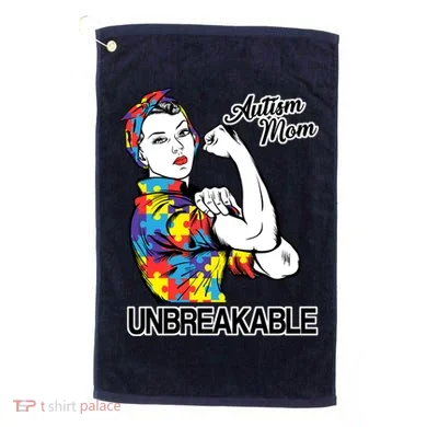 Autism Mom Unbreakable Golf Towel