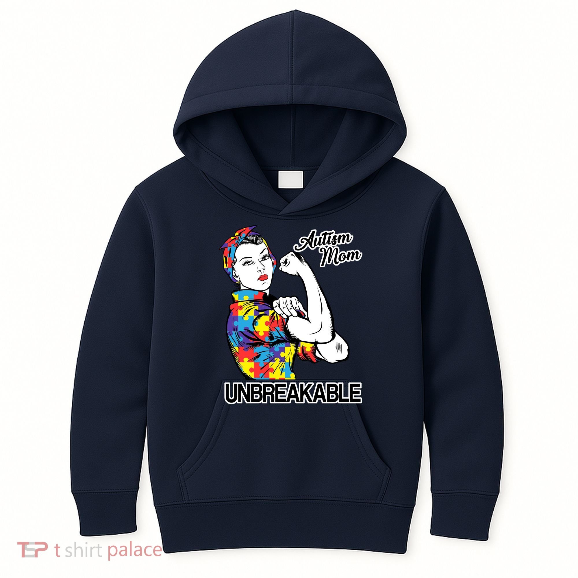 Autism Mom Unbreakable Kids Hoodie