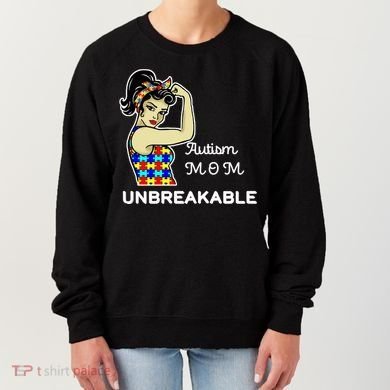 Autism Mom Unbreakable Puzzle Pieces Women's Sweatshirt