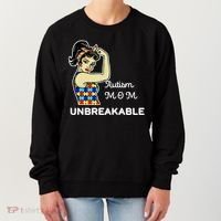 Autism Mom Unbreakable Puzzle Pieces Women's Sweatshirt thumb 0