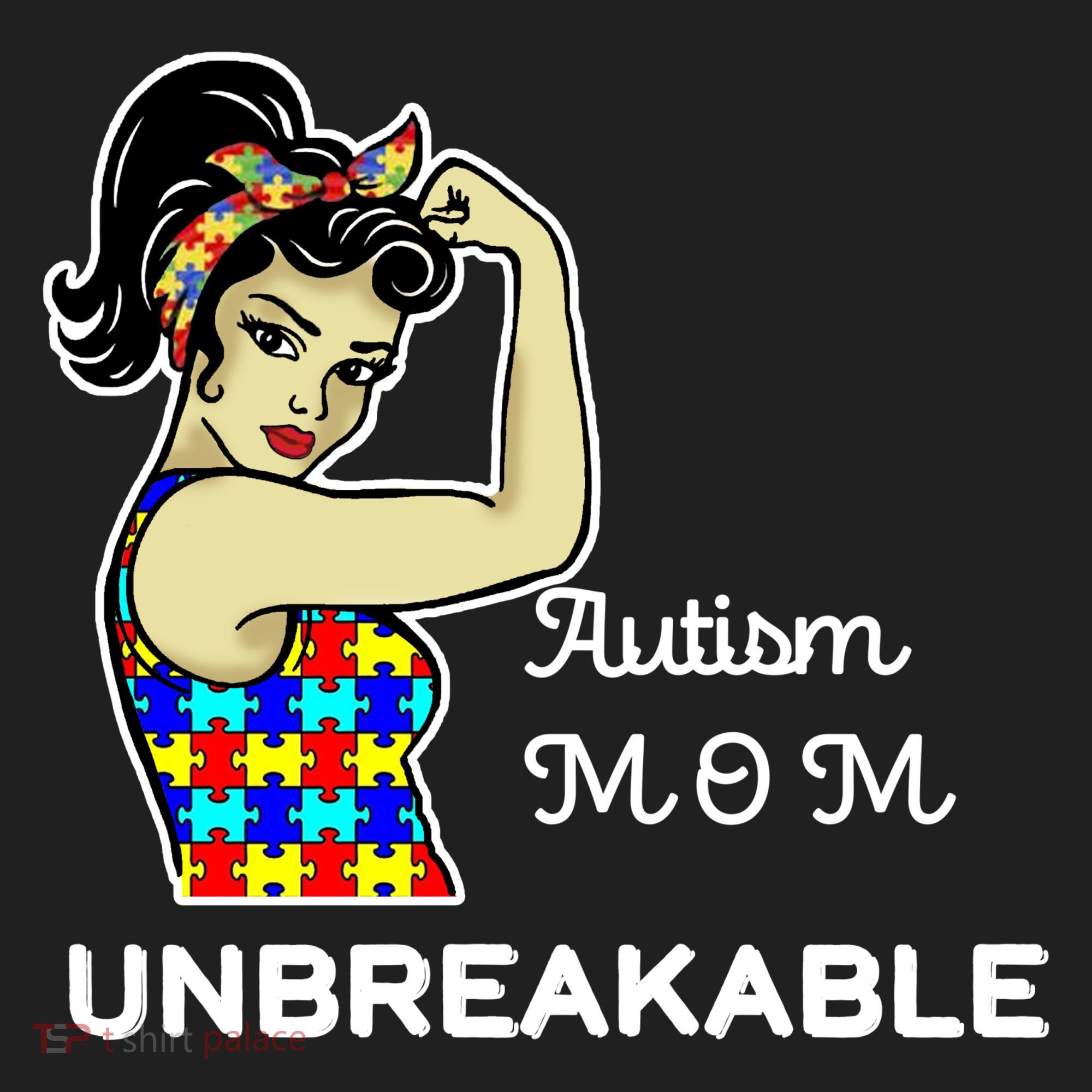 Autism Mom Unbreakable Puzzle Pieces Women's Sweatshirt