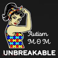 Autism Mom Unbreakable Puzzle Pieces USA-Made Doggie Bandana thumb 2