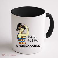 Autism Mom Unbreakable Puzzle Pieces Coffee Mug thumb 1