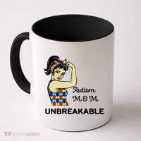 Autism Mom Unbreakable Puzzle Pieces Coffee Mug thumb 0