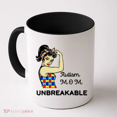 Autism Mom Unbreakable Puzzle Pieces Coffee Mug