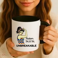 Autism Mom Unbreakable Puzzle Pieces Coffee Mug thumb 3